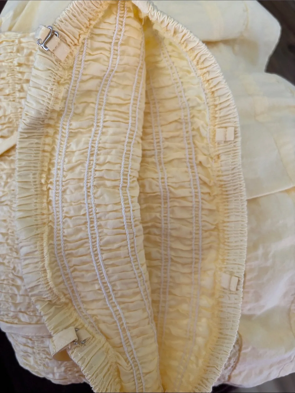 Yellow Smocked Ruffle Kids Dress